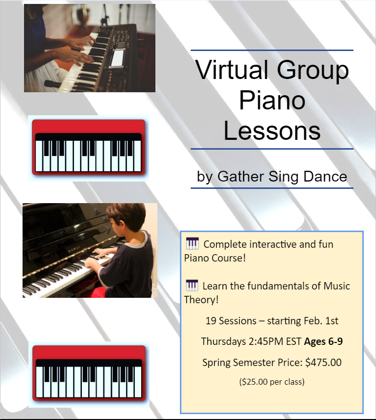 19 classes of All In One Piano Fun Group Class (ages 6-9 Thursday @ 2:45 pm EST) Save over 16% Paid In Full