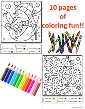 Load image into Gallery viewer, Color By Music Note Coloring Book-Winter Edition

