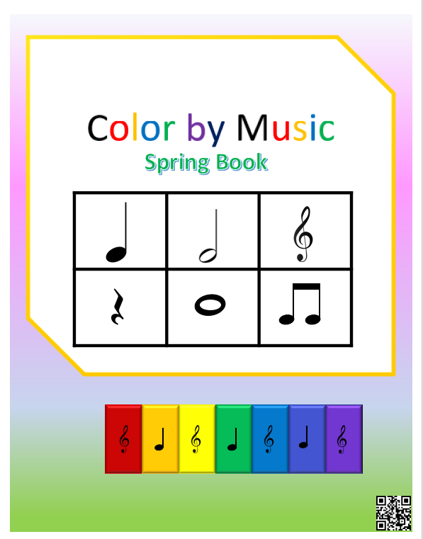 Color　Music　Dance　Gather　By　Coloring　Music　Sing　Note　Book　–　-GSD